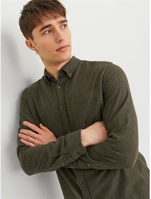 JACK&JONES JPRBLUBROOK MELANGE SHIRT ERKEK GÖMLEK