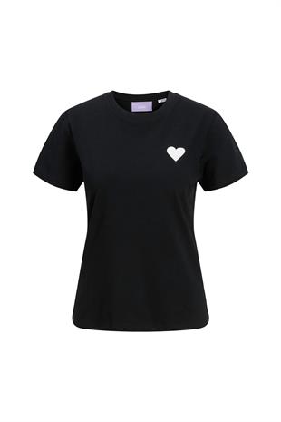 Jjxx JXCARLY REG FIT SS TEE JR Siyah Kadın Kısa Kol T-Shirt