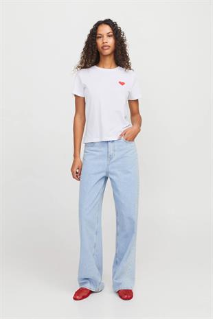 Jjxx JXCARLY REG FIT SS TEE JR Siyah Kadın Kısa Kol T-Shirt