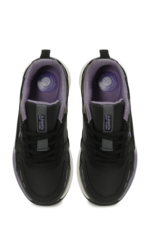 Kinetix FLIGHT J PU F 5PR Siyah Kız Çocuk Spor Ayakkabı