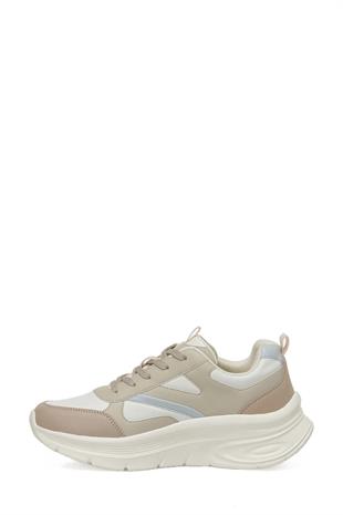 Kinetix  LINDSEY PU W 5PR Ekru Kadın Comfort Sneaker Spor Ayakkabı