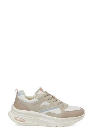 Kinetix  LINDSEY PU W 5PR Ekru Kadın Comfort Sneaker Spor Ayakkabı