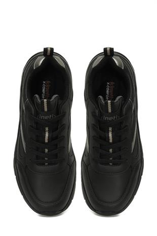 Kinetix LINDSEY PU W 5PR Siyah Kadın Comfort Sneaker Spor Ayakkabı