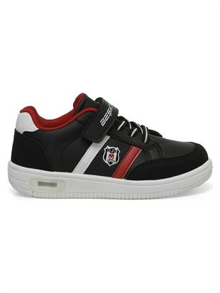 Kinetix Malibu Pu Bjk Çocuk Beşiktaş Taraftar Işıklı Taban Sneaker Spor Ayakkabı