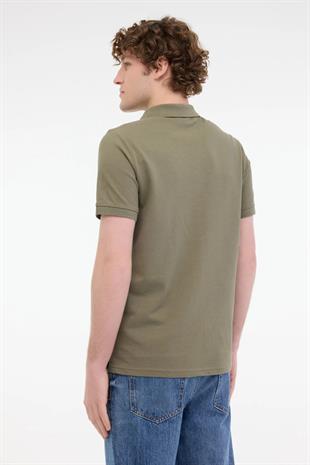 Kinetix MB PAM 12SN328 5FX Haki Erkek Kısa Kol T-Shirt
