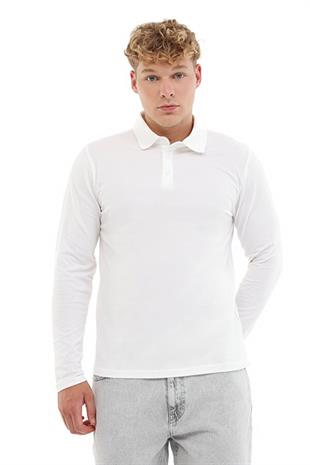 Kinetix MB SN329 UKOL POLO 5PR Erkek Beyaz Uzun Kol T-Shirt 102024513