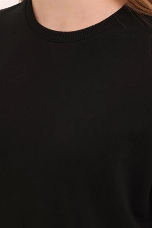 Kinetix WB C NECK 16SN82 4PR Siyah Kadın Sweatshirt 101783956