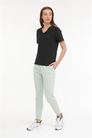 Kinetix WB V NECK 11SN227 4FX Kadın Kısa Kol T-Shirt 101496900
