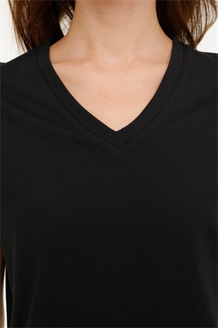 Kinetix WB V NECK 11SN227 4FX Kadın Kısa Kol T-Shirt 101496900