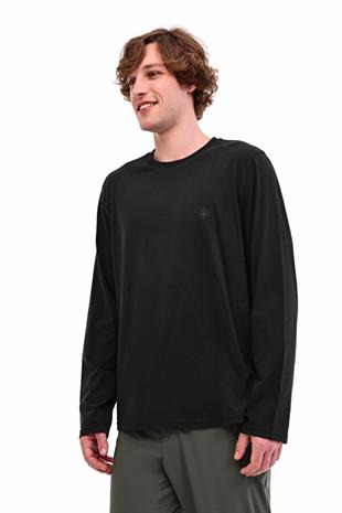 Lumberjack LOEN 14LJK-130-33 5PR  Erkek Siyah Uzun Kol T-Shirt 102025429