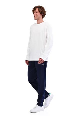 Lumberjack LOEN 14LJK-130-33 5PR  Erkek Beyaz Uzun Kol T-Shirt 102025427
