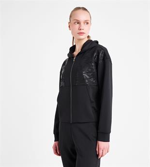 Lescon Kadın Fermuarlı Kapüşonlu Sweatshirt 25N-2125