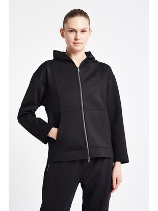 Lescon Kadın Fermuarlı Kapüşonlu Sweatshirt  24N-2126 24NTBL002126