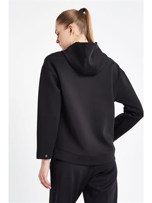 Lescon Kadın Fermuarlı Kapüşonlu Sweatshirt  24N-2126 24NTBL002126