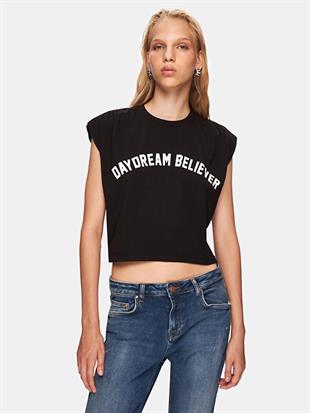 Ltb BELIEVER Kadın Kolsuz Baskılı Tshırt 1225800376089