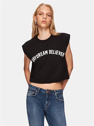 Ltb BELIEVER Kadın Kolsuz Baskılı Tshırt 1225800376089