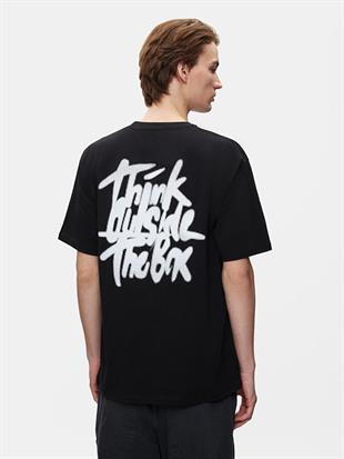 Ltb Bezefo Erkek Sırt Baskılı Oversize Kısa Kol T-Shirt 1225642806089