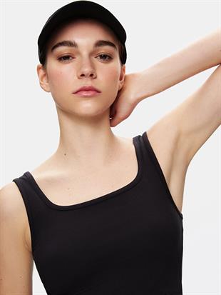 Ltb BOSANA kalın askılı  Kadın Crop 12258200062086