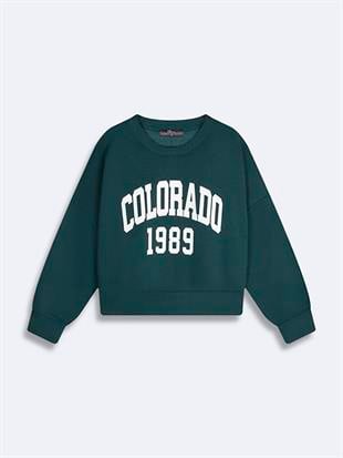Ltb CAMESE Colorado Baskılı Sıfır Yaka Uzun Kollu Sweatshırt 11258107161071