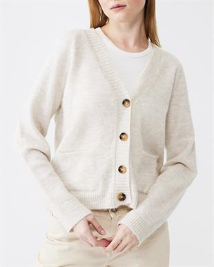 LTB CARDI Düğmeli Yumuşak Dokulu Basic Triko Hırka 11251200251262