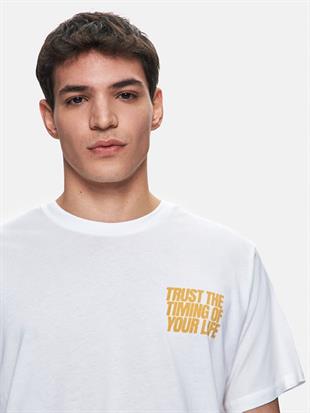 LTB COBERA Erkek Sıfır Yaka Kısa Kol Sırtı Baskılı T-Shirt 1225842906089