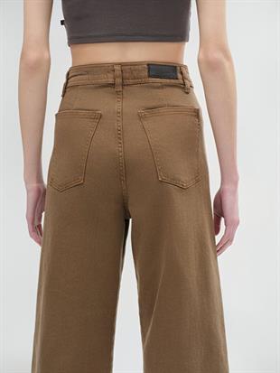 LTB Danelle Slate Brown Geniş Paça Yüksek Bel Jean Pantolon 009515731515055794
