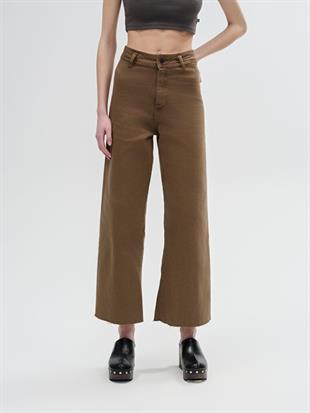 LTB Danelle Slate Brown Geniş Paça Yüksek Bel Jean Pantolon 009515731515055794