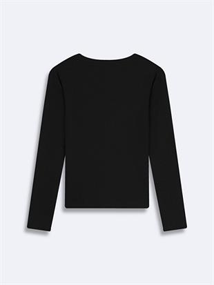 Ltb DION V Yaka Fitilli Sweatshırt 11258103960868