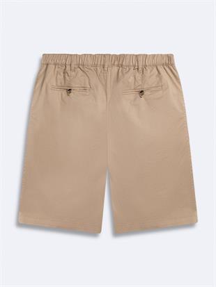 Ltb FEBEHO basıc midi regular gabardin beyaz şort 14020