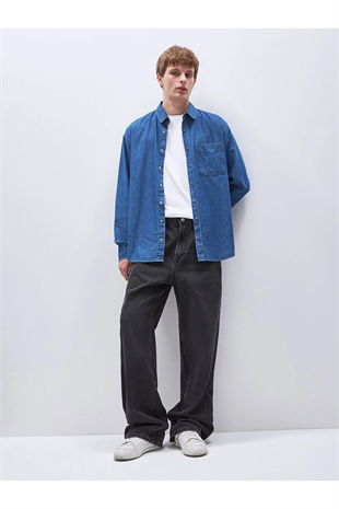 LTB JASON ARIAH ERKEK JEAN GÖMLEK 10096101814275
