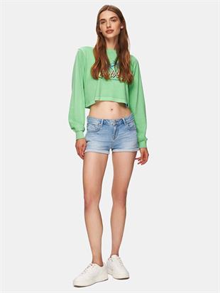 Ltb JUDIE BENITTA Wash Kadın Jean Şort 55609