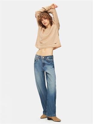 LTB LARRIE GISELA WASH BAGGY KADIN KOT PANTOLON
