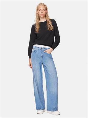 LTB Lorize Sıfır Yaka Uzun Kollu Basıc Kadın Sweatshirt