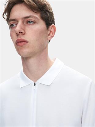 Ltb Lozoko Beyaz Erkek Polo Yaka Kısa Kol Regular T-Shirt 1225841886089100