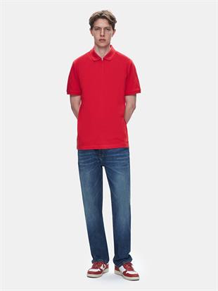Ltb Lozoko Kırmızı Erkek Polo Yaka Kısa Kol Regular T-Shirt 1225841886089600
