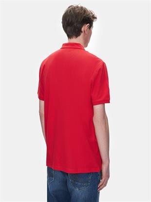 Ltb Lozoko Kırmızı Erkek Polo Yaka Kısa Kol Regular T-Shirt 1225841886089600