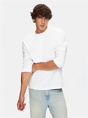 Ltb Mıhele New Sıfır Yaka Uzun Kollu Regular Fit Sweatshırt