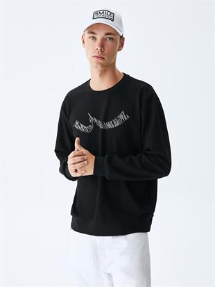 Ltb NIKEWA Sıfır Yaka Uzun Kollu Regular Fit Sweatshırt