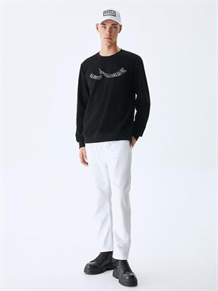 Ltb NIKEWA Sıfır Yaka Uzun Kollu Regular Fit Sweatshırt