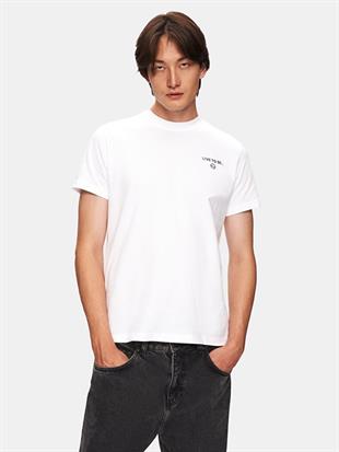 Ltb NIZOKA  Erkek Sıfır Yaka Kısa Kol T-Shirt 1225840056089