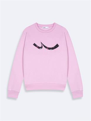 Ltb Panece Logolu Bisiklet Yaka sweatshirt