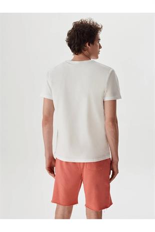 Ltb Peyoro Beyaz Erkek Sıfır Yaka Kısa Kol T-Shirt 1225841826089100