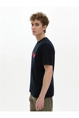 Ltb Peyoro Lacivert Erkek Sıfır Yaka Kısa Kol T-Shirt 1225841826089301