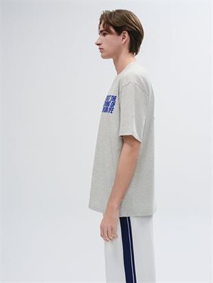 LTB Rodobe Erkek Basic Sırt Baskılı Rahat Kesim Beyaz T-shirt 1225842826089