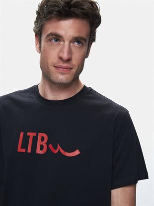 Ltb ROSONO Siyah Erkek Sıfır Yaka Kısa Kol T-Shirt 1225842716089200