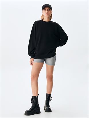 Ltb SECEPE Kadın oversize Arkası baskılı Sweatshırt