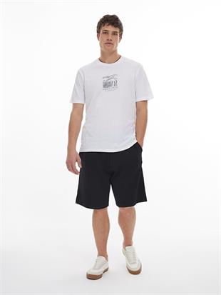 LTB SEZONO Erkek Sıfır Yaka Kısa Kol Regular Siyah T-Shirt 1225841796089