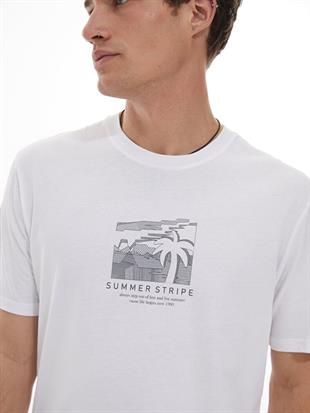 LTB SEZONO Erkek Sıfır Yaka Kısa Kol Regular Siyah T-Shirt 1225841796089