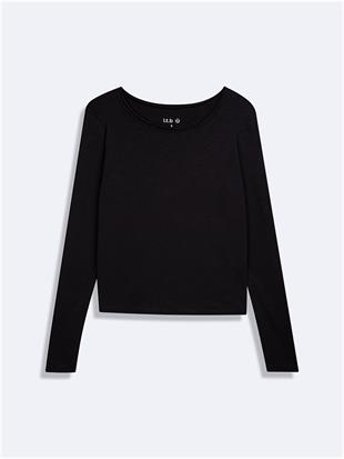 Ltb TADOMO Kadın Oval Yaka Uzun Kollu T-Shirt