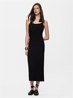 Ltb Tesemo Kadın Siyah Günlük Elbise